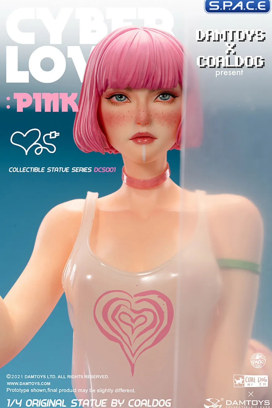 1/4 Scale Cyber Lover: Pink Statue