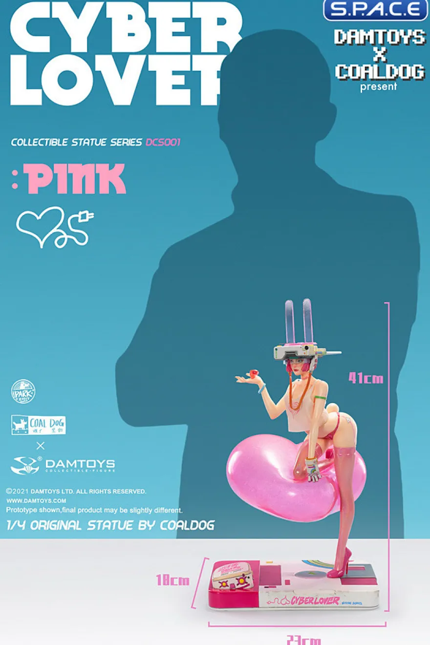 1/4 Scale Cyber Lover: Pink Statue