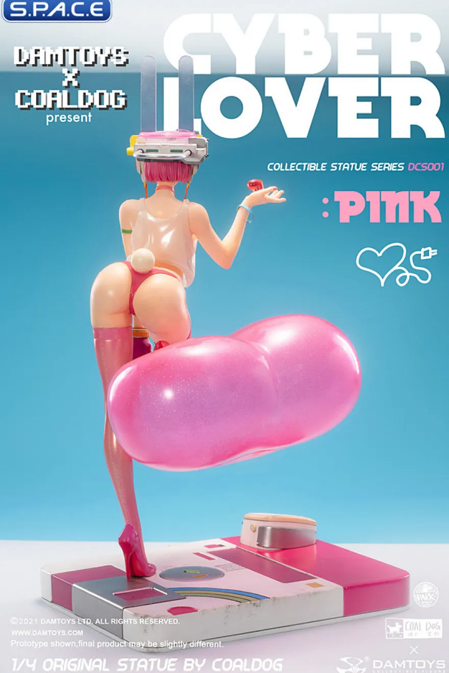 1/4 Scale Cyber Lover: Pink Statue