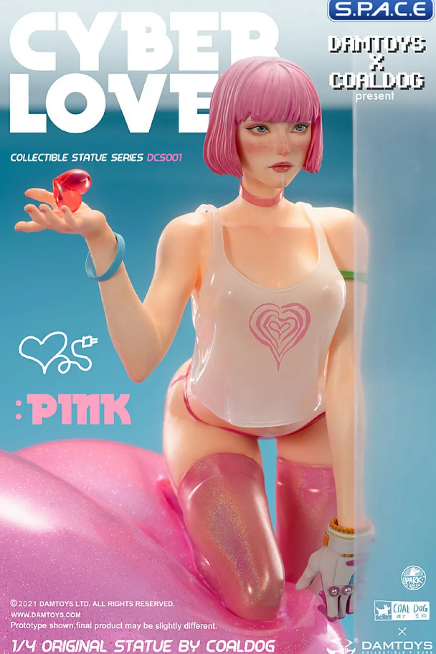 1/4 Scale Cyber Lover: Pink Statue