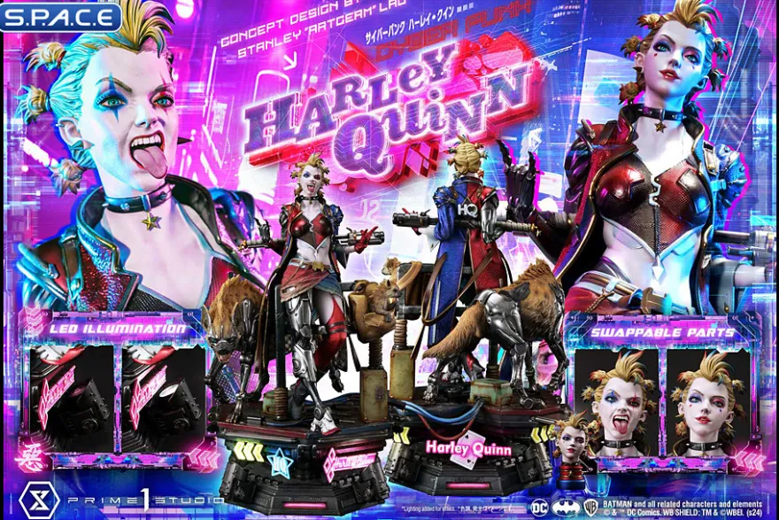1/4 Scale Cyberpunk Harley Quinn Ultimate Premium Masterline Statue