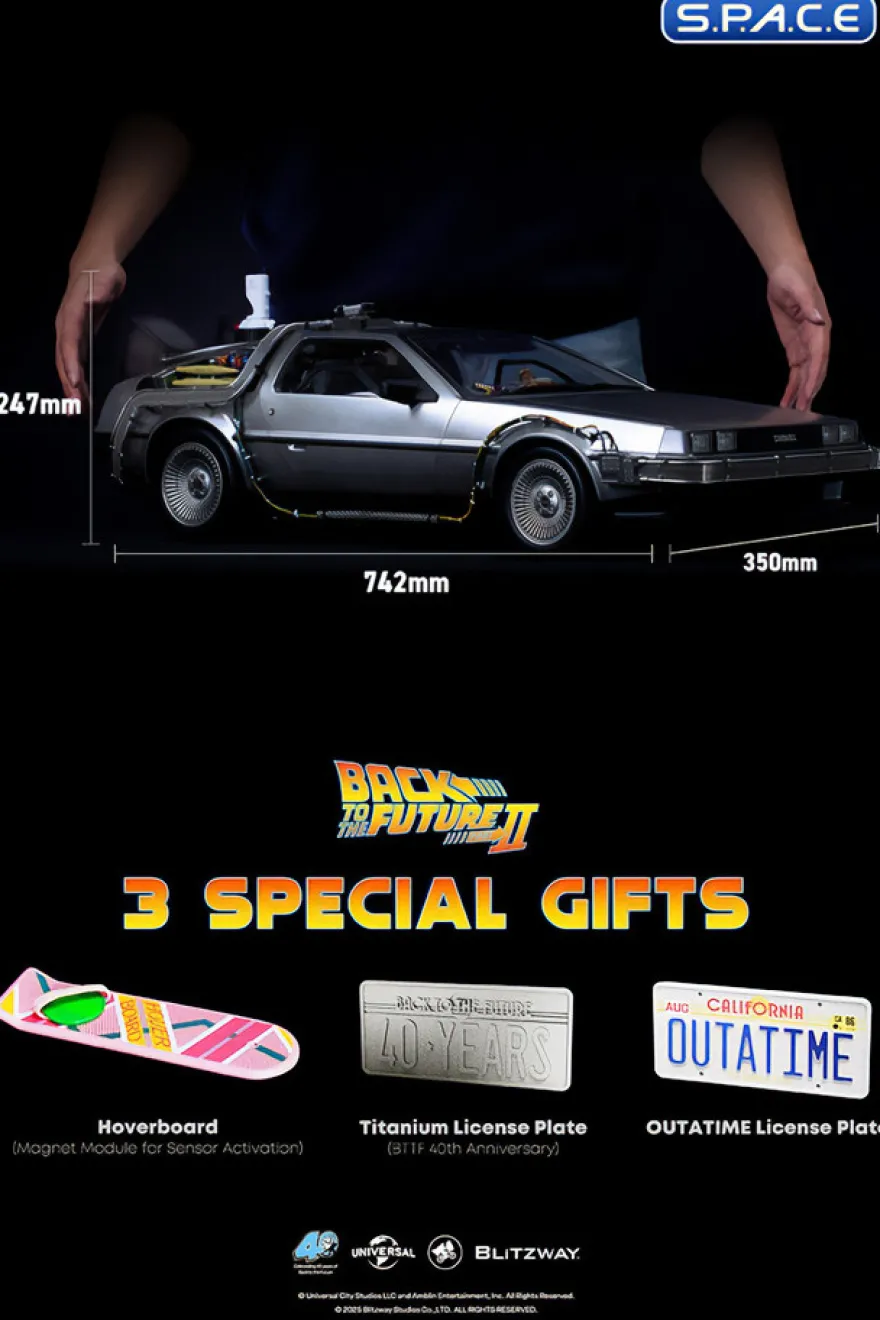 1/6 Scale DeLorean Time Machine Ultimate Masterpiece Series