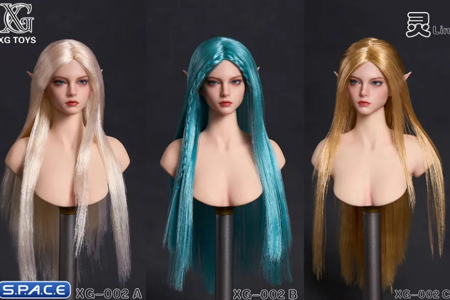 1/6 Scale Elf Princess Head Sculpt Version C