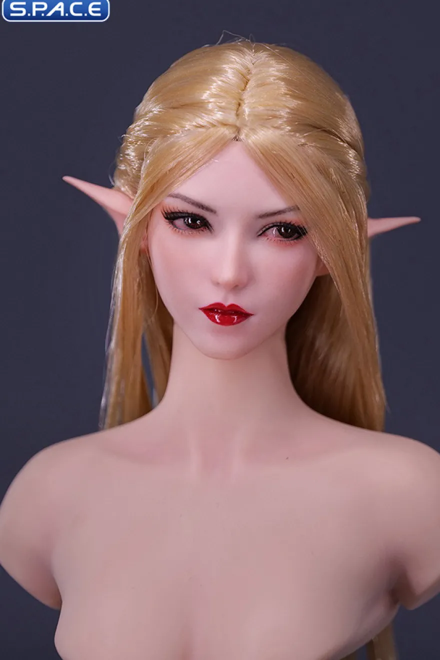 1/6 Scale Elf Twin Mei Head Sculpt (blonde hair)