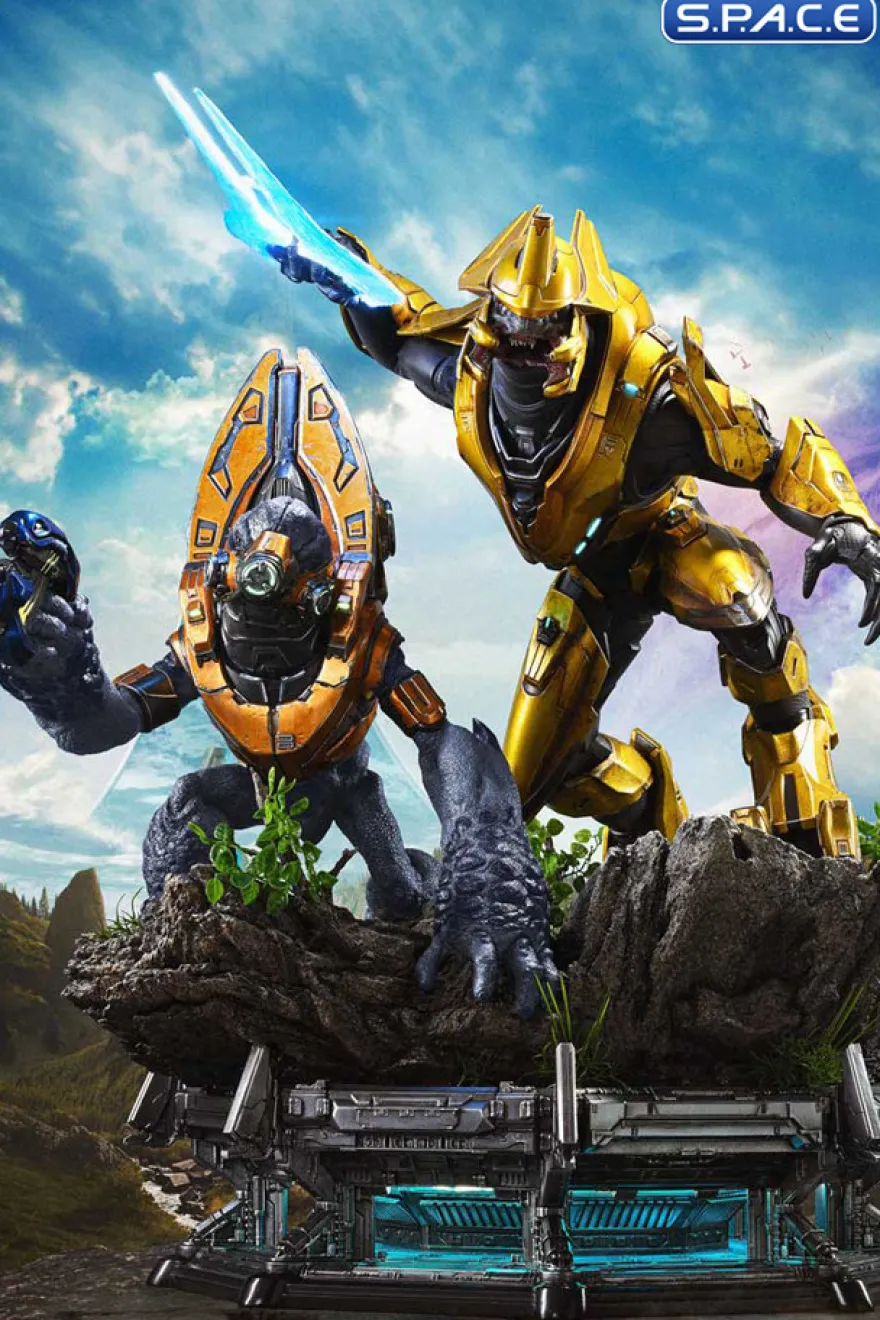 1/4 Scale Elite Zealot & Grunt Minor Covenant Assault Ultimate Premium Masterline Statue