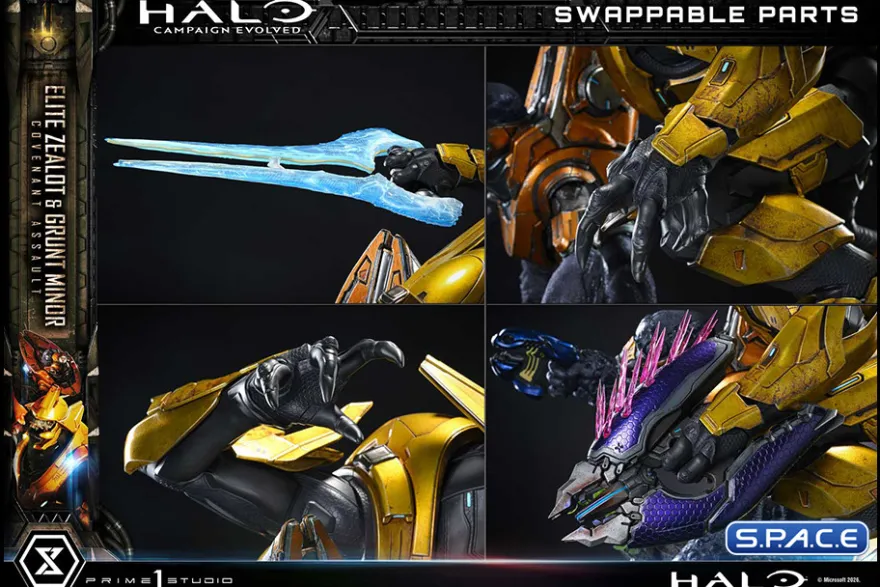1/4 Scale Elite Zealot & Grunt Minor Covenant Assault Ultimate Premium Masterline Statue
