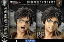 1/4 Scale Eren, Mikasa & Armin Deluxe Ultimate Premium Masterline Statue