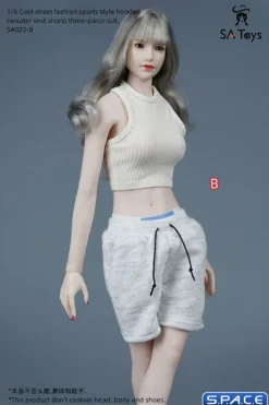 1/6 Scale female Sportswear with Hoodie