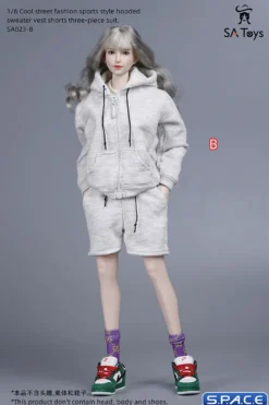 1/6 Scale female Sportswear with Hoodie
