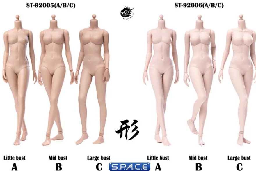 1/6 Scale female suntan Body