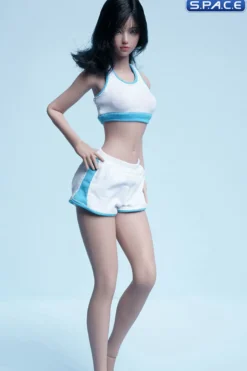 1/6 Scale female super-flexible seamless suntan Body with small breast and head sculpt
