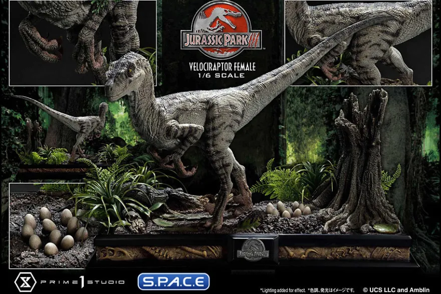 1/6 Scale Female Velociraptor Legacy Museum Collection Statue