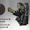 1/2 Scale Frankenstein's Monster Wall Sculpture