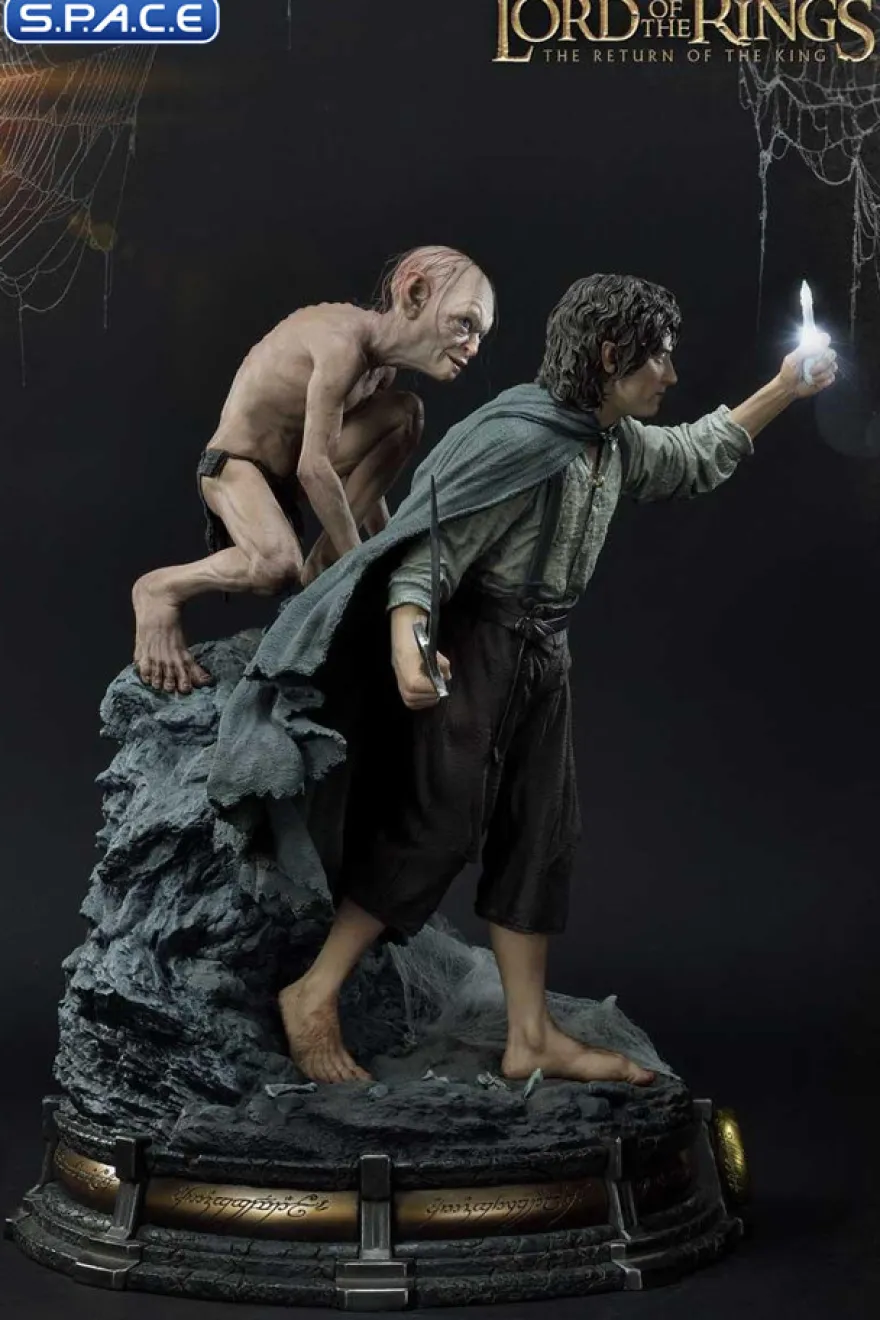1/4 Scale Frodo & Gollum Premium Masterline Statue