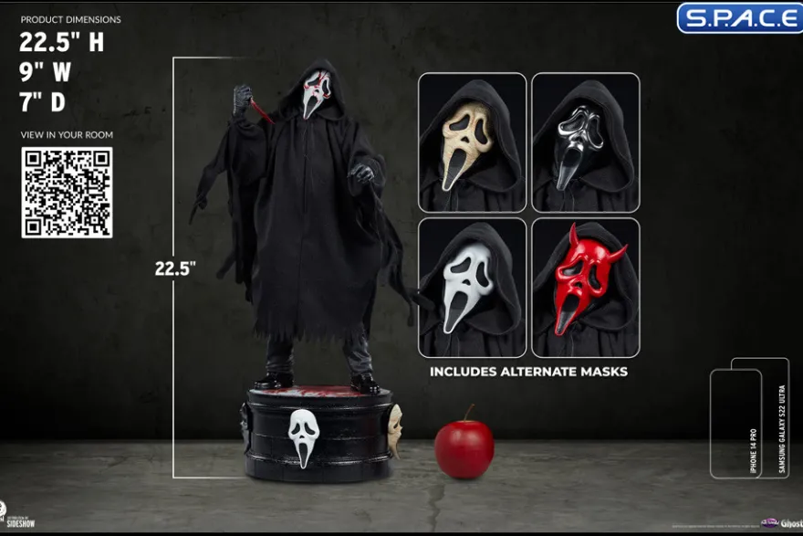 1/4 Scale Ghost Face Statue