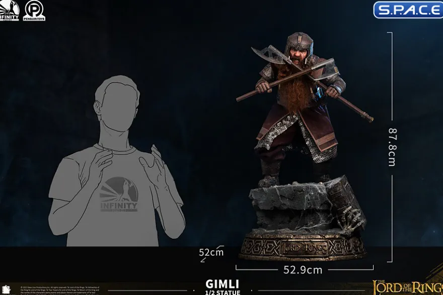 1/2 Scale Gimli Master Forge Statue