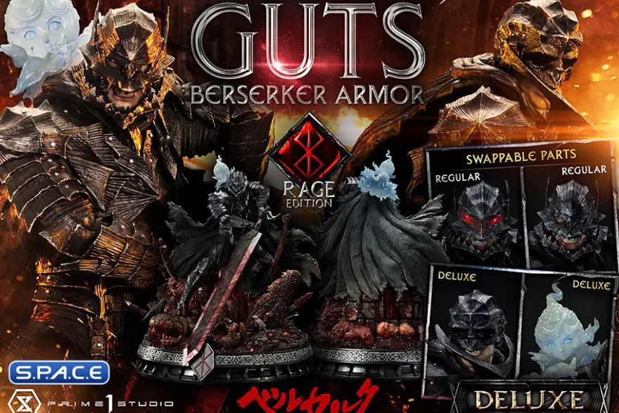 1/4 Scale Guts Berserker Armor Rage Edition Deluxe Version Ultimate Premium Masterline Statue