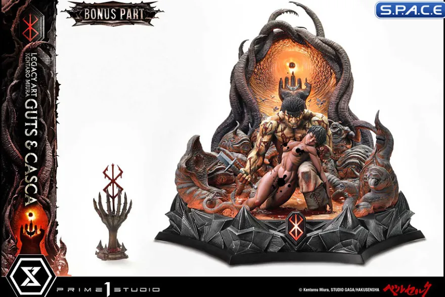 1/4 Scale Guts & Casca Legacy Art »Kentaro Miura« Statue