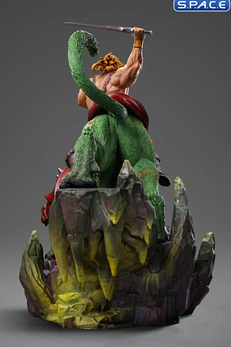1/10 Scale He-Man & Battle Cat Deluxe Art Scale Statue
