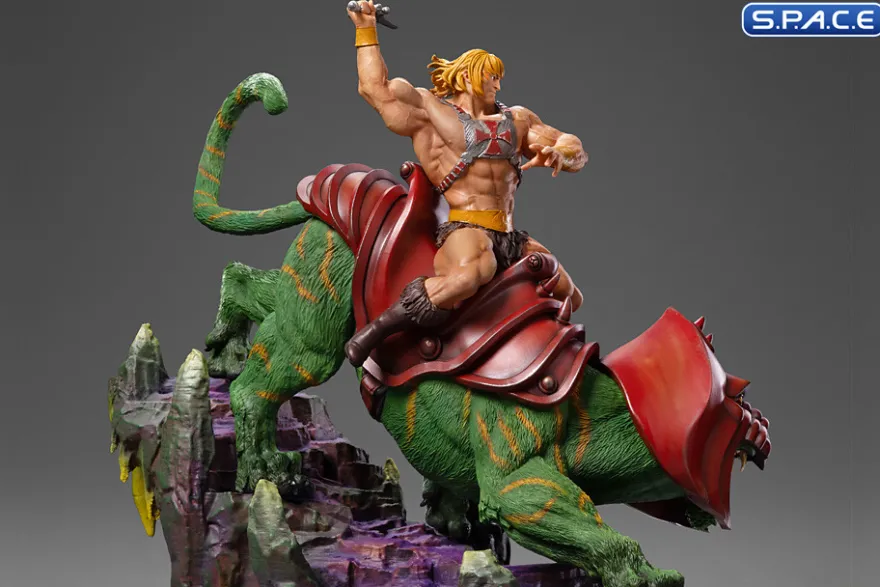 1/10 Scale He-Man & Battle Cat Deluxe Art Scale Statue