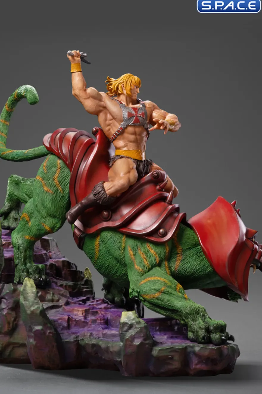 1/10 Scale He-Man & Battle Cat Deluxe Art Scale Statue