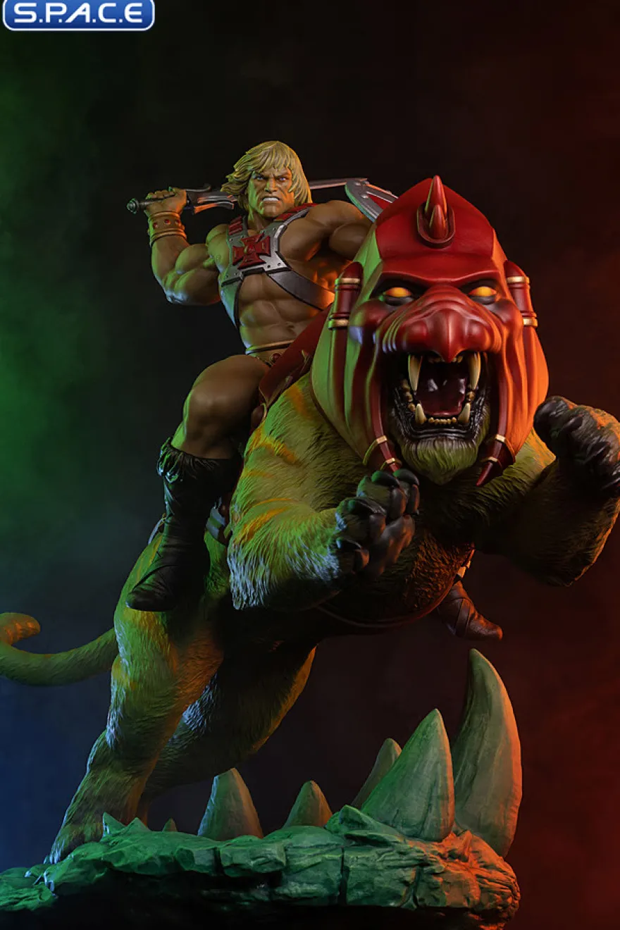 1/4 Scale He-Man & Battle Cat Maquette