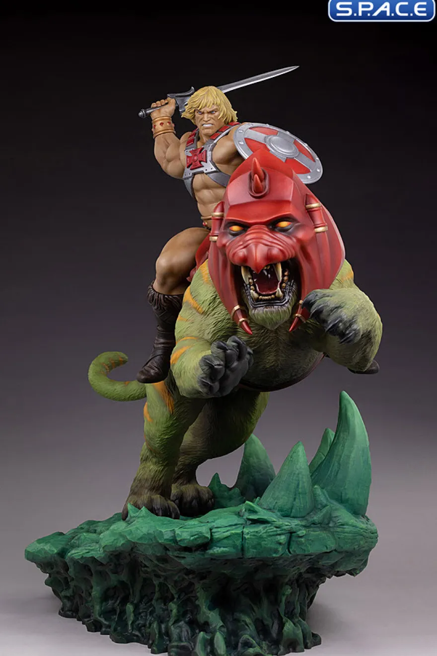 1/4 Scale He-Man & Battle Cat Maquette