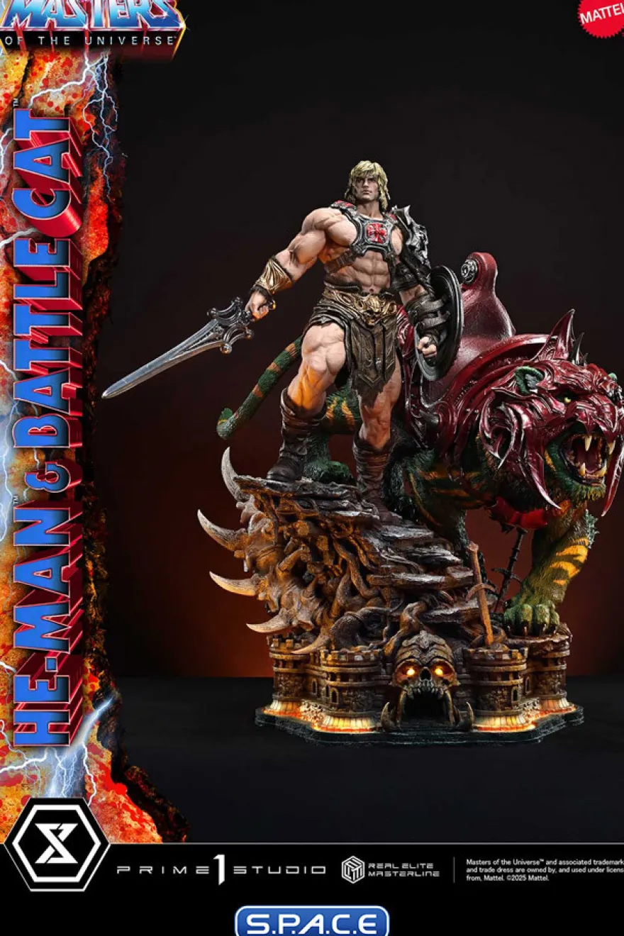 1/4 Scale He-Man & Battle Cat Real Elite Masterline Statue