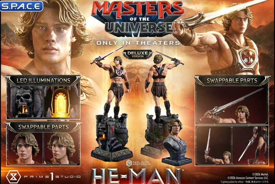 1/3 Scale He-Man Deluxe Real Elite Masterline Statue