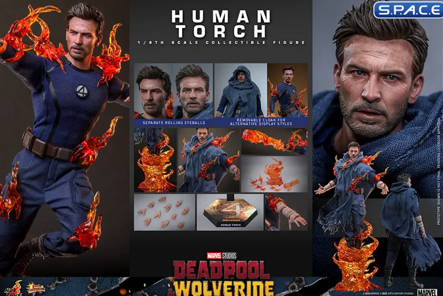 1/6 Scale Human Torch Movie Masterpiece MMS789