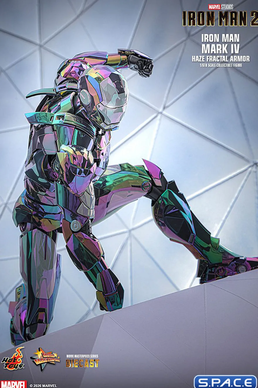 1/6 Scale Iron Man Mark IV Haze Fractal Armor Movie Masterpiece MMS855D79