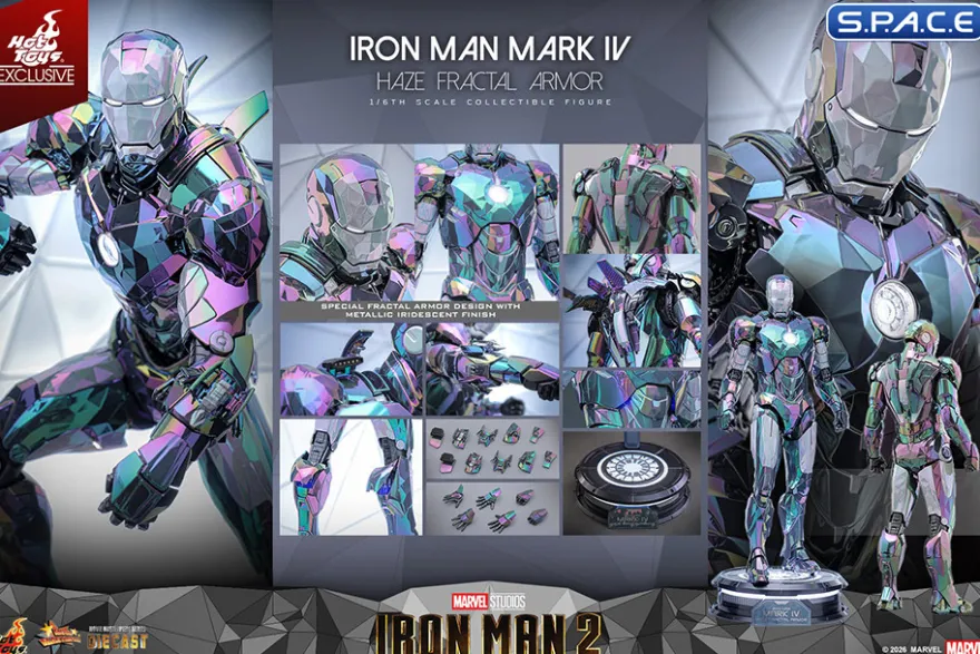 1/6 Scale Iron Man Mark IV Haze Fractal Armor Movie Masterpiece MMS855D79