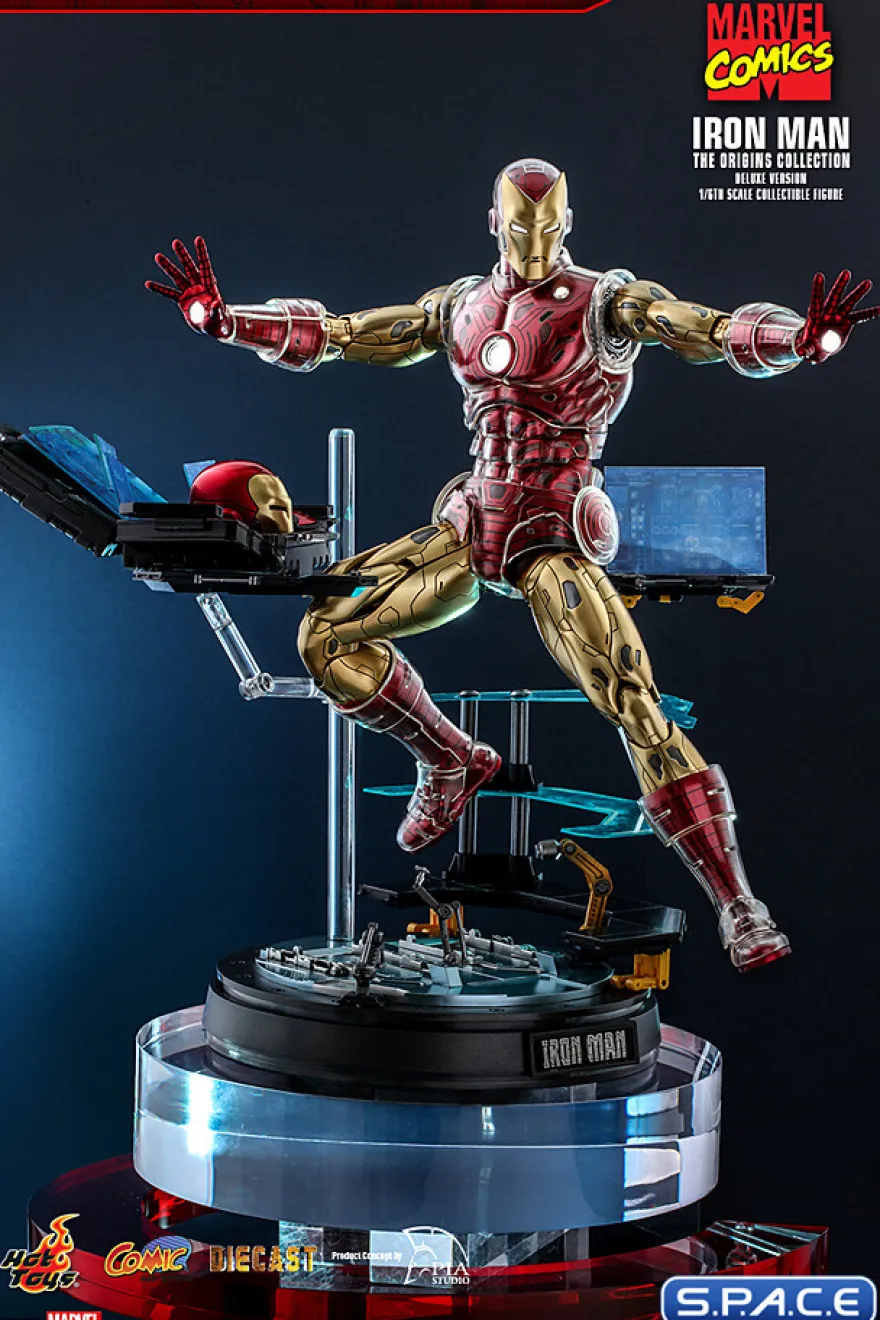 1/6 Scale Iron Man »The Origins Collection« Deluxe Version Comic Masterpiece CMS08D38 Diecast Series