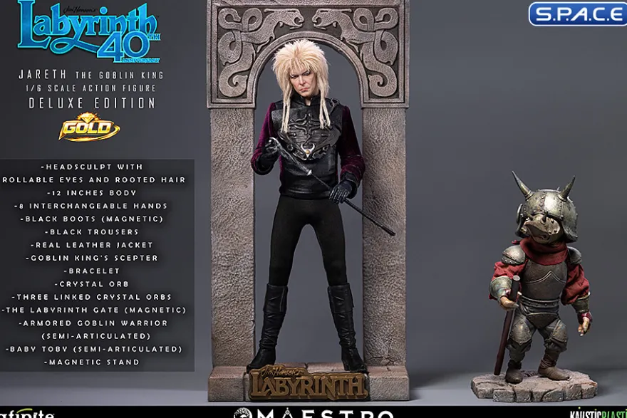 1/6 Scale Jareth the Goblin King Maestro Line - Deluxe Gold Version