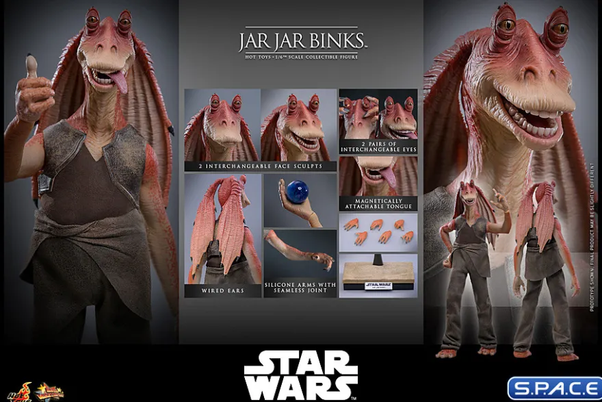 1/6 Scale Jar Jar Binks Movie Masterpiece MMS807