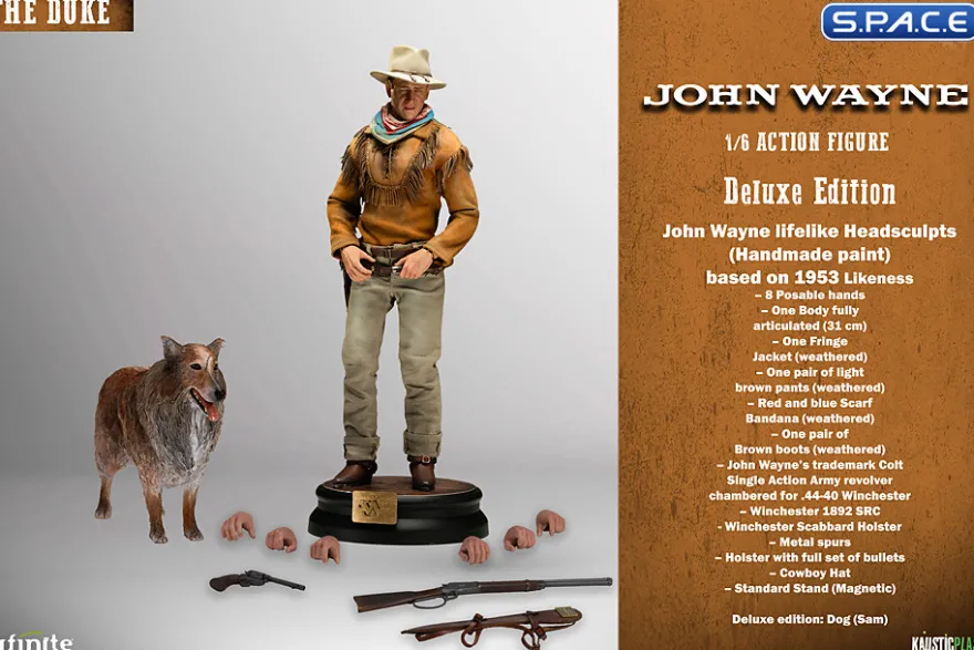 1/6 Scale John Wayne as Hondo Lane - Deluxe Version