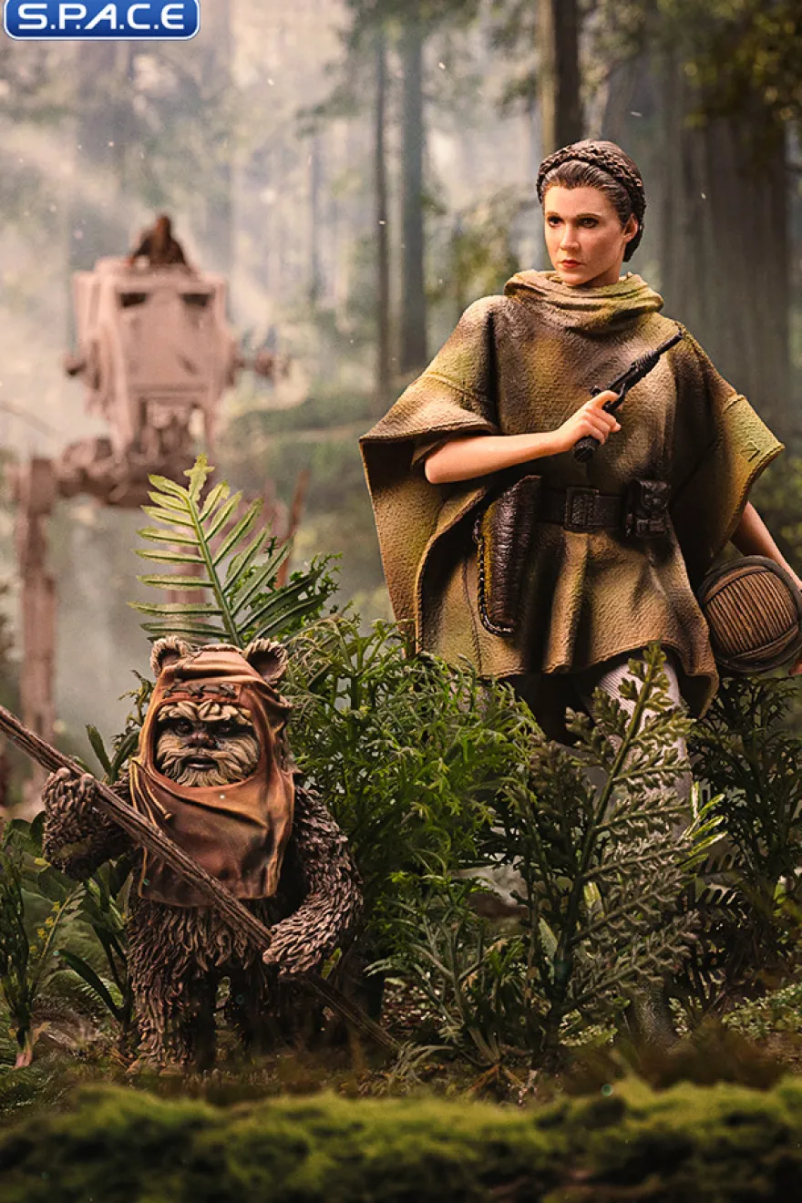 1/10 Scale Leia & Wicket Art Scale Statue
