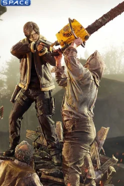 1/4 Scale Leon S. Kennedy vs. Chainsaw Villager Ultimate Premium Masterline Statue