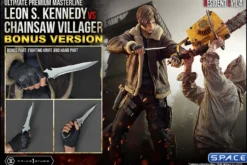 1/4 Scale Leon S. Kennedy vs. Chainsaw Villager Ultimate Premium Masterline Statue