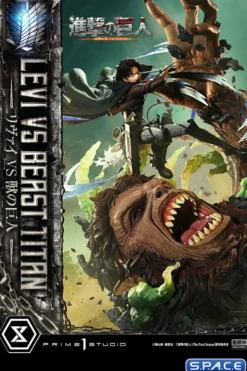 1/4 Scale Levi vs. Beast Titan Ultimate Premium Masterline Statue