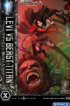 1/4 Scale Levi vs. Beast Titan Ultimate Premium Masterline Statue