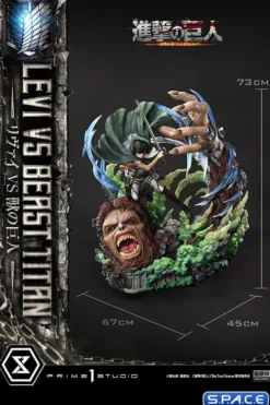 1/4 Scale Levi vs. Beast Titan Ultimate Premium Masterline Statue