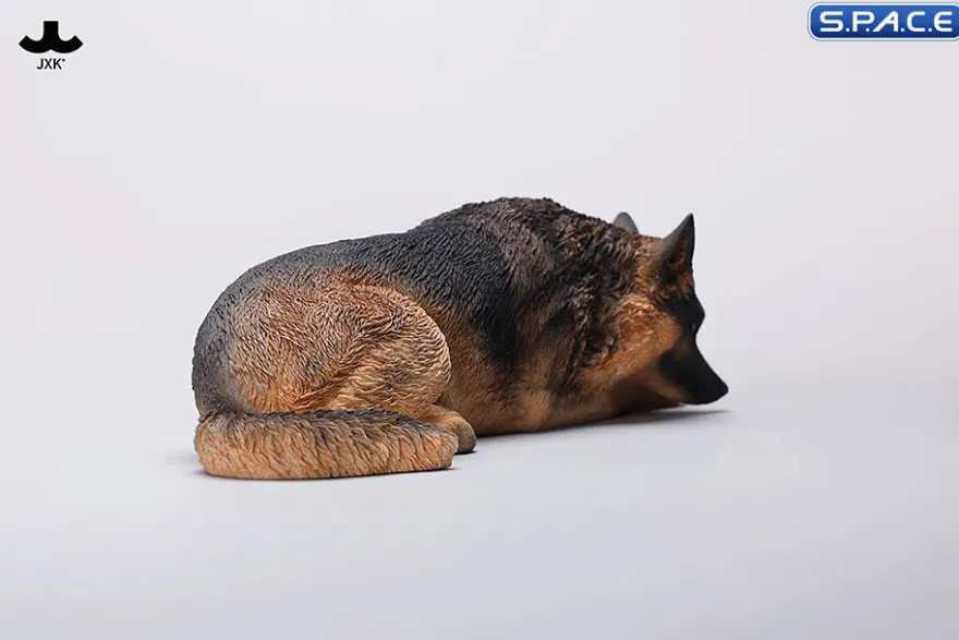 1/6 Scale lying German Shepherd