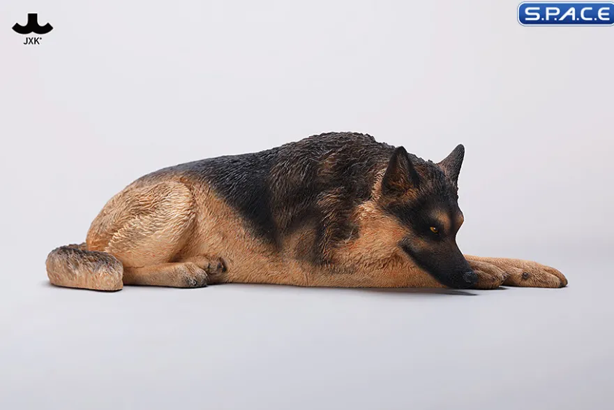 1/6 Scale lying German Shepherd