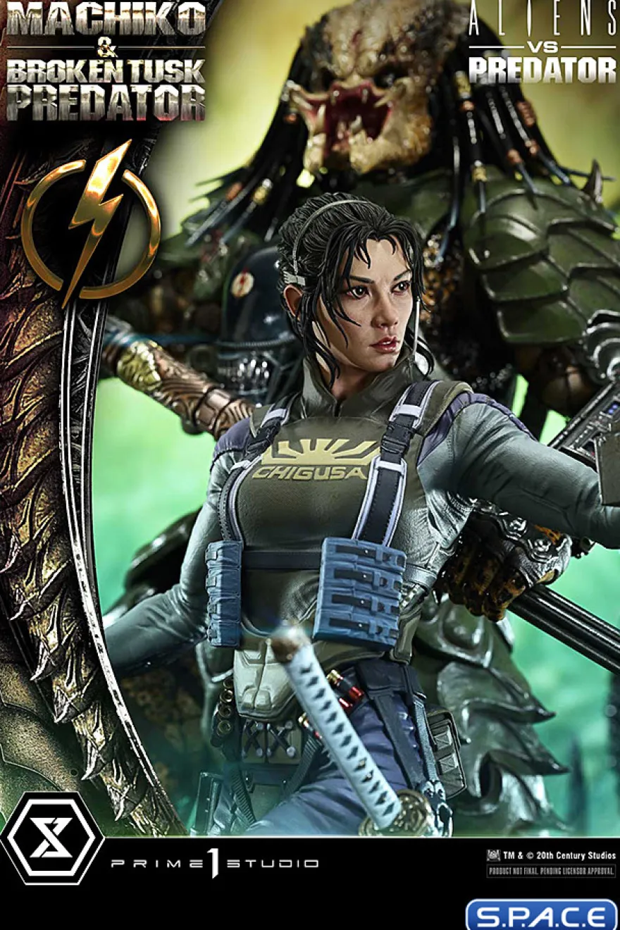 1/4 Scale Machiko & Broken Tusk Predator Ultimate Premium Masterline Statue