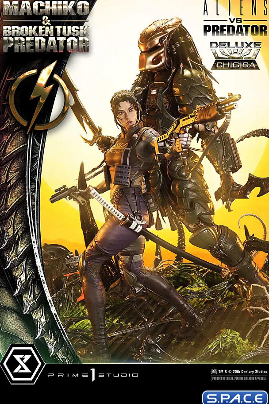 1/4 Scale Machiko & Broken Tusk Predator Ultimate Premium Masterline Statue