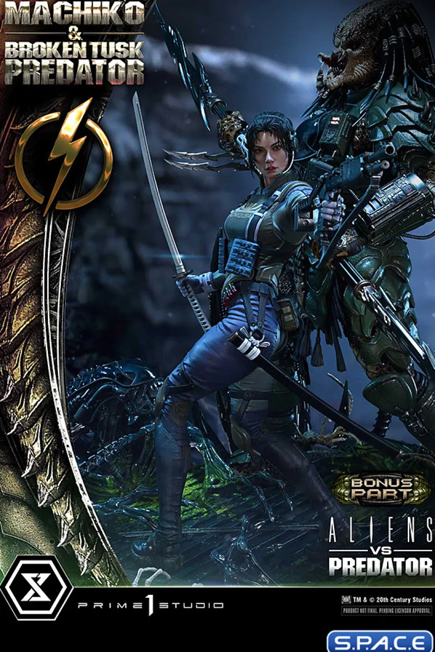 1/4 Scale Machiko & Broken Tusk Predator Ultimate Premium Masterline Statue