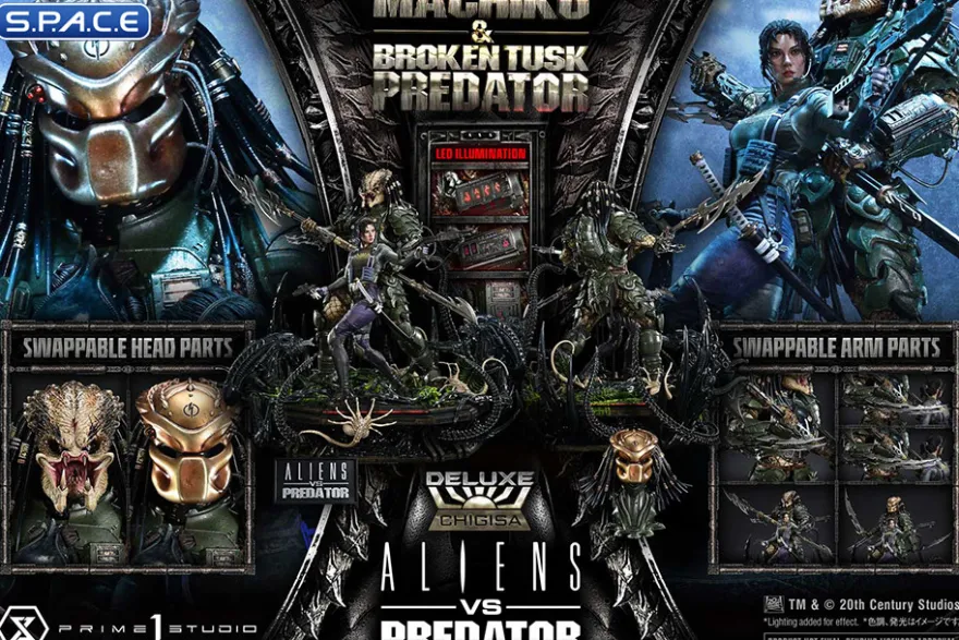 1/4 Scale Machiko & Broken Tusk Predator Ultimate Premium Masterline Statue