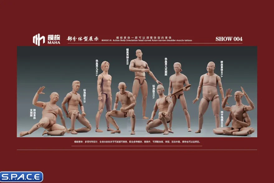 1/6 Scale Male Body MH2201B