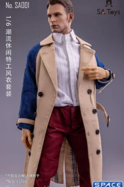 1/6 Scale male Trench Coat Set